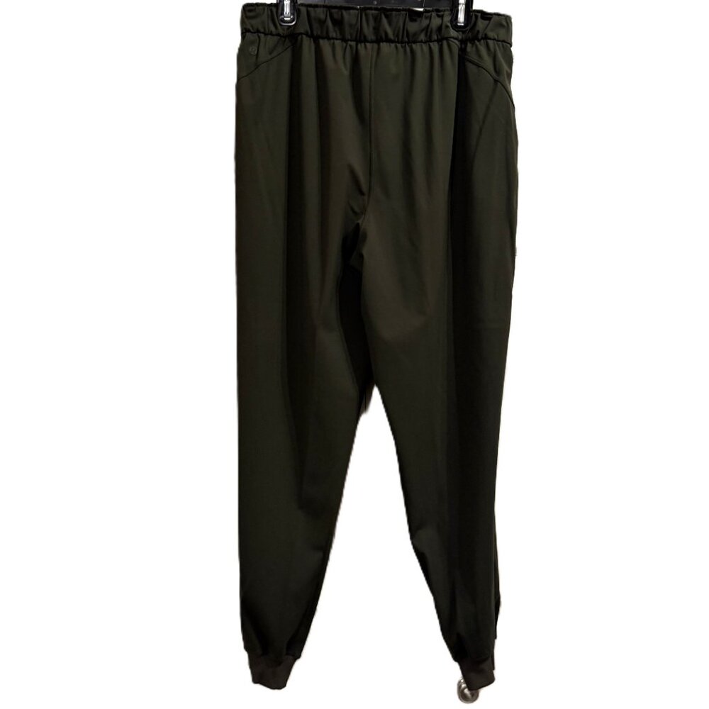 Lululemon Stretch High-Rise Relaxed Jogger Luxtreme Dark Olive Sz 14 - Picture 4 of 7
